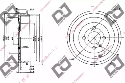 Тормозный барабан DJ PARTS BR1047